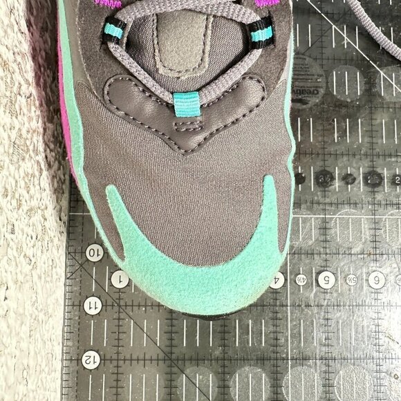 Nike Air Max 270 React Youth Size 6Y Women 7.5 BQ0103-007 Gunsmoke Violet Shoes - Picture 13 of 13